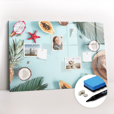 Magnetic writing board Summer composition