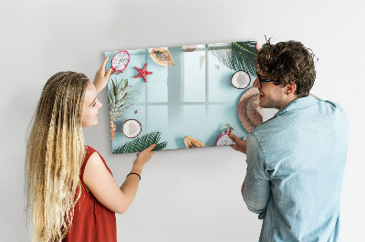 Magnetic writing board Summer composition