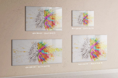 Magnetic board with marker Abstraction brain