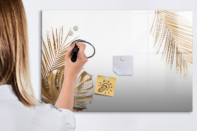 Magnetic writing board Tropical leaves