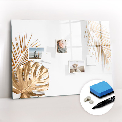 Magnetic writing board Tropical leaves