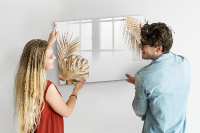 Magnetic writing board Tropical leaves