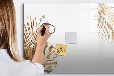 Magnetic writing board Tropical leaves