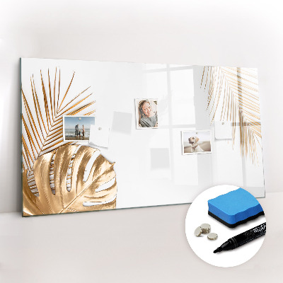 Magnetic writing board Tropical leaves