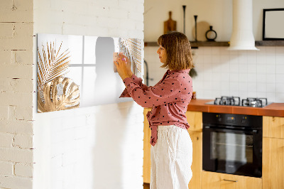 Magnetic board for writing Tropical leaves