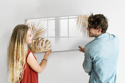 Magnetic writing board Tropical leaves