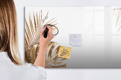 Magnetic writing board Tropical leaves