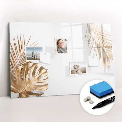 Magnetic writing board Tropical leaves