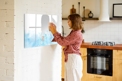 Magnetic board for writing Painted spots