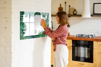 Magnetic writing board Tropical leaves