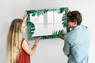 Magnetic writing board Tropical leaves