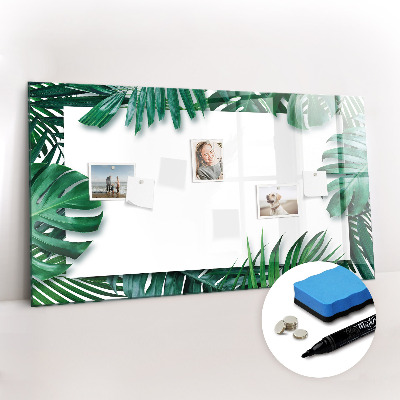 Magnetic writing board Tropical leaves