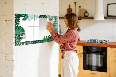 Magnetic writing board Tropical leaves