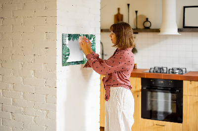 Magnetic board for drawing Tropical leaves