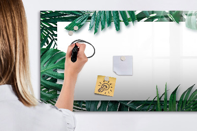 Magnetic writing board Tropical leaves