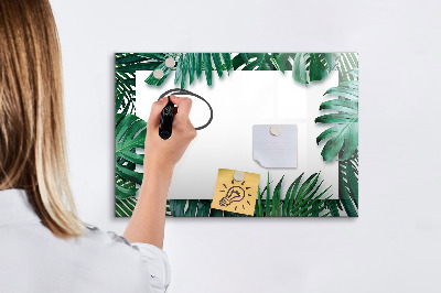 Magnetic board for drawing Tropical leaves