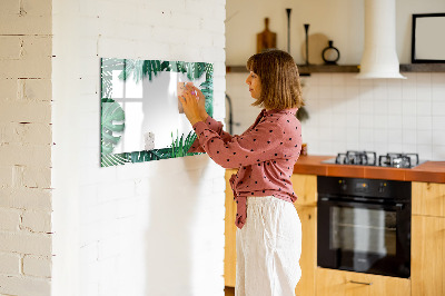 Magnetic board for drawing Tropical leaves