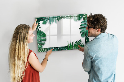Magnetic writing board Tropical leaves