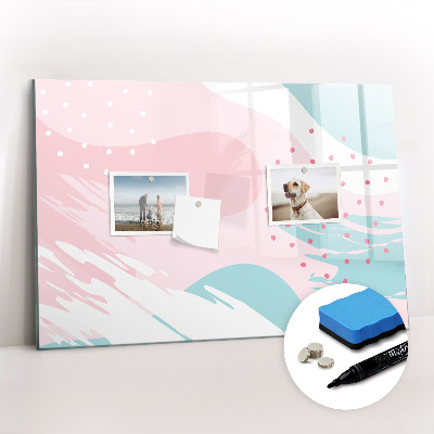 Magnetic erase board Pastel abstraction