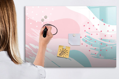 Magnetic erase board Pastel abstraction