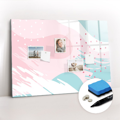 Magnetic erase board Pastel abstraction