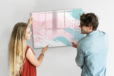 Magnetic erase board Pastel abstraction