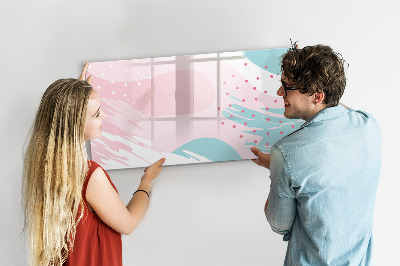 Magnetic erase board Pastel abstraction