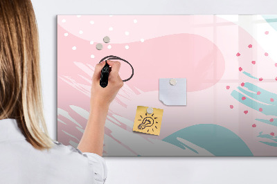 Magnetic erase board Pastel abstraction