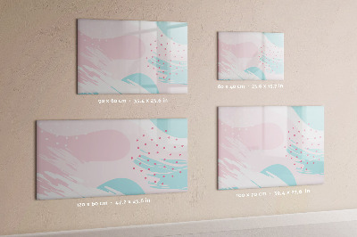 Magnetic erase board Pastel abstraction
