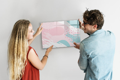 Magnetic erase board Pastel abstraction