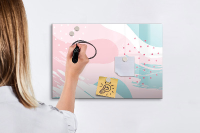 Magnetic erase board Pastel abstraction
