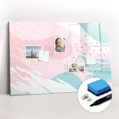 Magnetic erase board Pastel abstraction