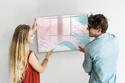 Magnetic erase board Pastel abstraction