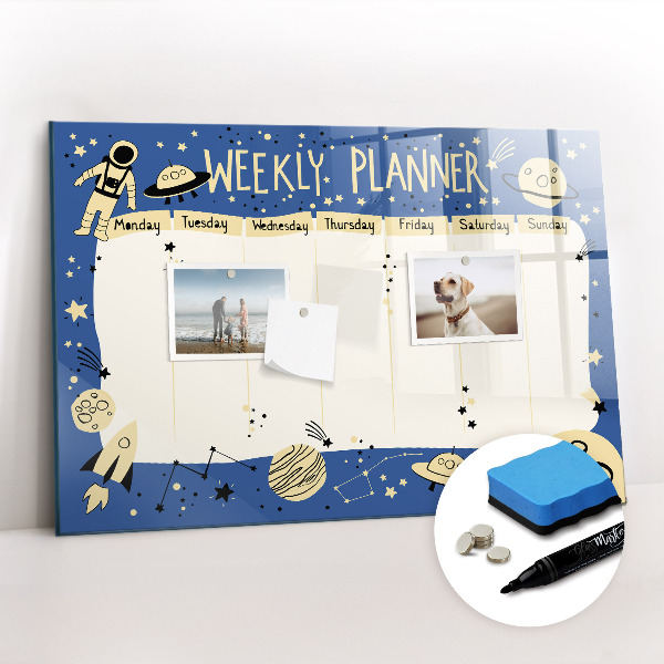 Magnetic erase board Space planner