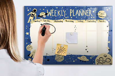 Magnetic board for drawing Cosmic planner