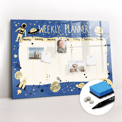 Magnetic board for drawing Cosmic planner