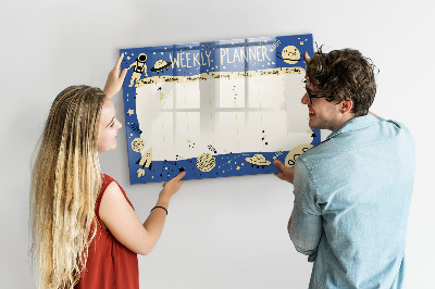 Magnetic erase board Space planner