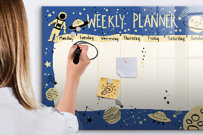 Magnetic erase board Space planner