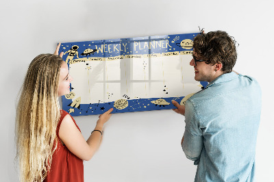 Magnetic erase board Space planner