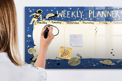 Magnetic board for drawing Cosmic planner