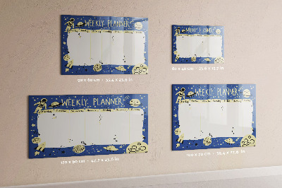 Magnetic board for drawing Cosmic planner