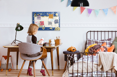 Magnetic board for drawing Cosmic planner