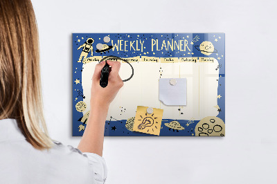 Magnetic erase board Space planner