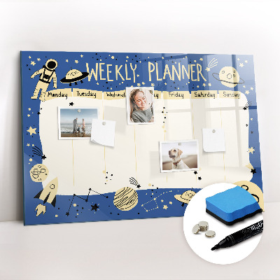 Magnetic board for drawing Space planner