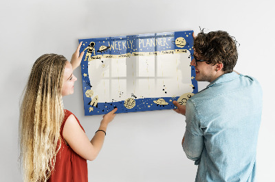 Magnetic board for drawing Space planner