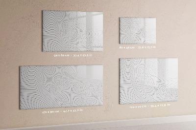 Magnetic writing board with marker Abstraction lines
