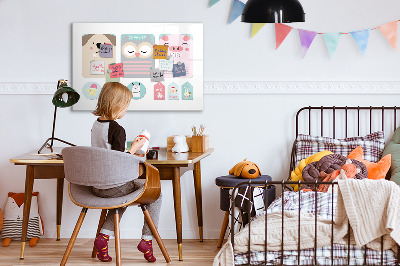 Magnetic drawing board Happy animals