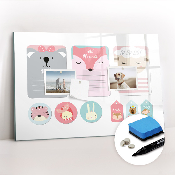 Magnetic writing board Happy Bookmarks