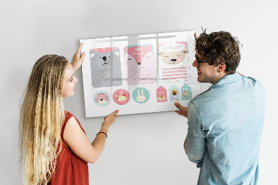 Magnetic writing board Happy Bookmarks