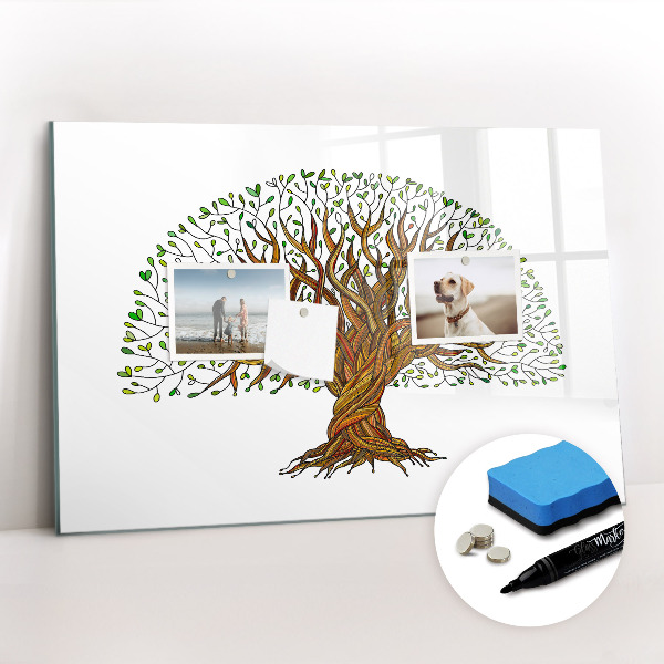Magnetic writing board Tree roots